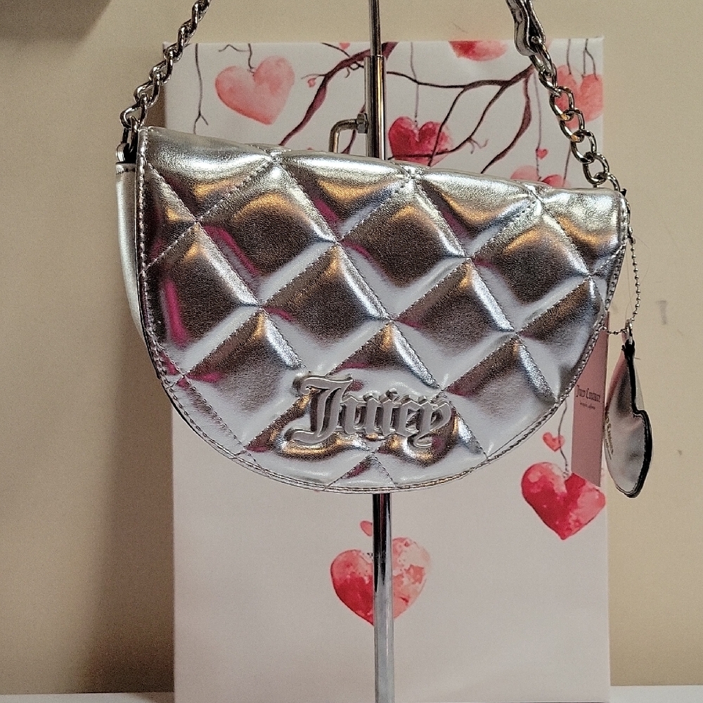 Juicy Couture NWT Metallic Quilted Shoulder Bag